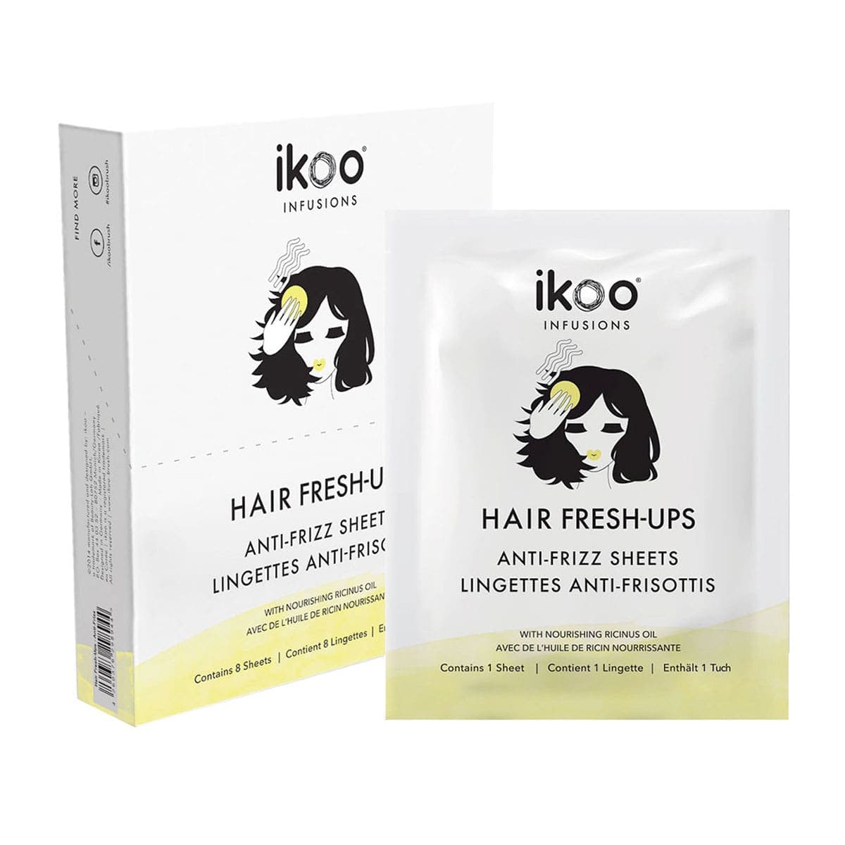Hair Fresh Ups Anti-Frizz Shampoo - 8 pcs